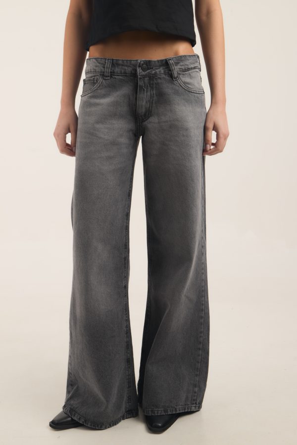 Alternative view of Wide Leg VENUS Black Iris
