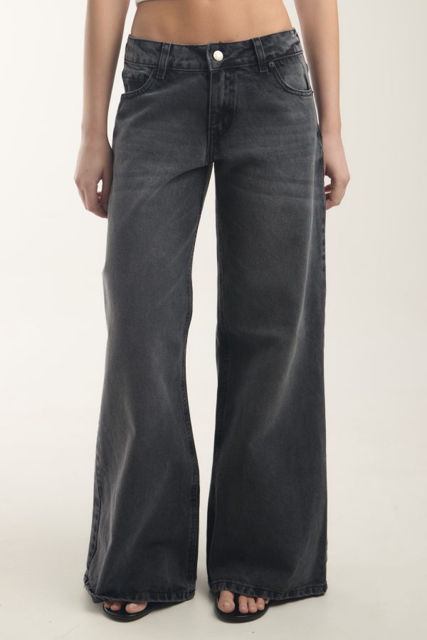 Alternative view of Wide Leg VENUS Stone Black