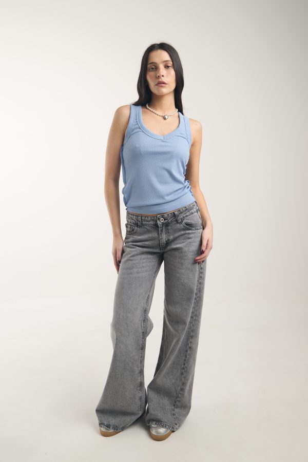 Wide Leg TWIN Snow Black