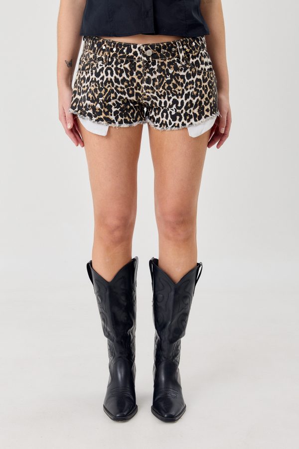 Alternative view of Short BRITNEY Leopard Print Studded