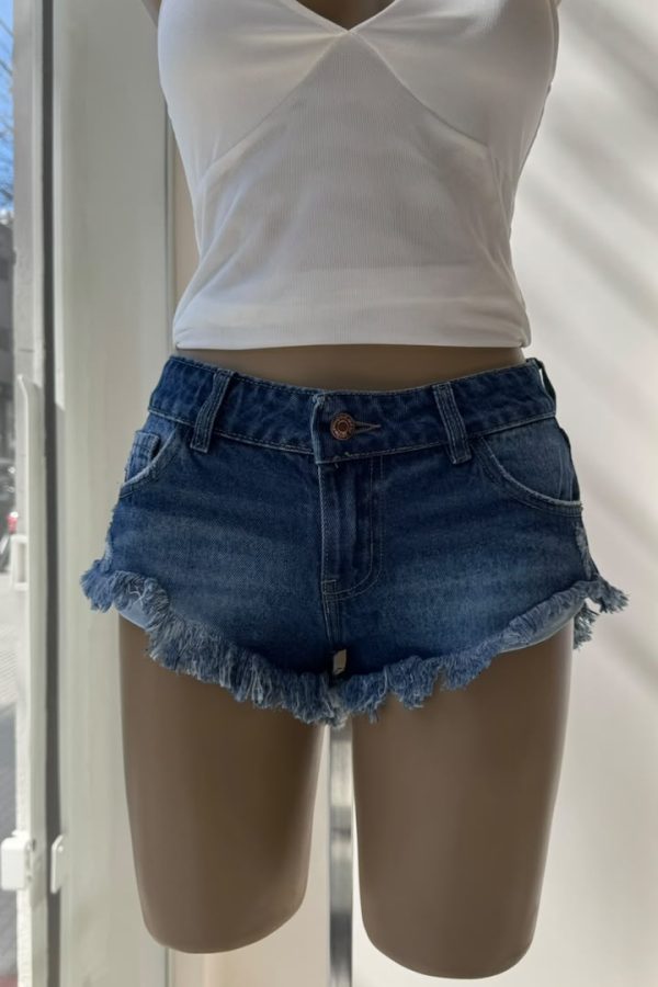Alternative view of Short KESHA Deep Blue Ripped