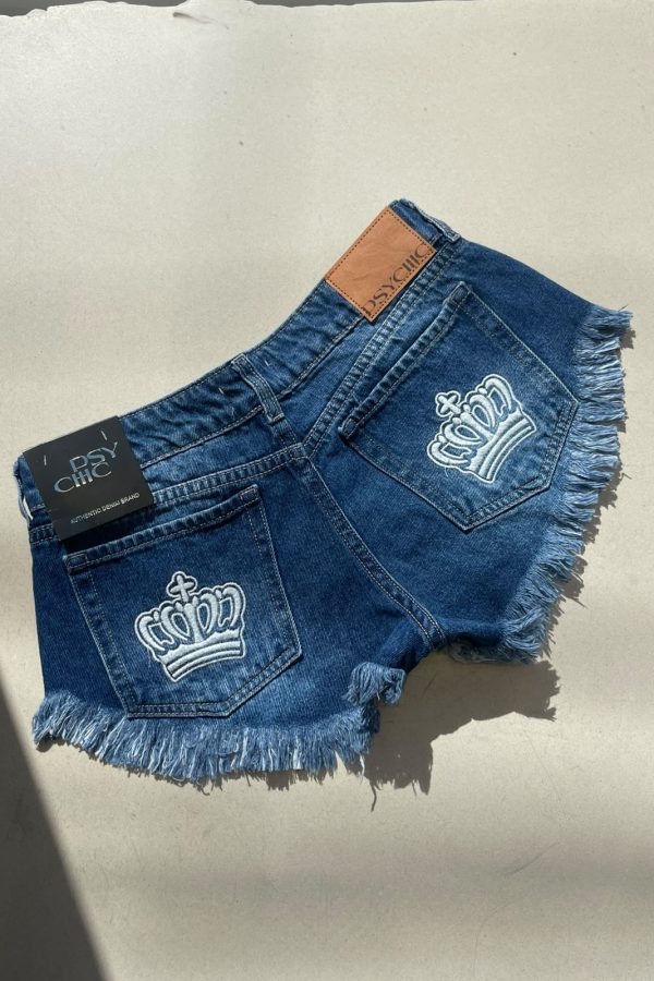 Short KESHA Deep Blue Ripped