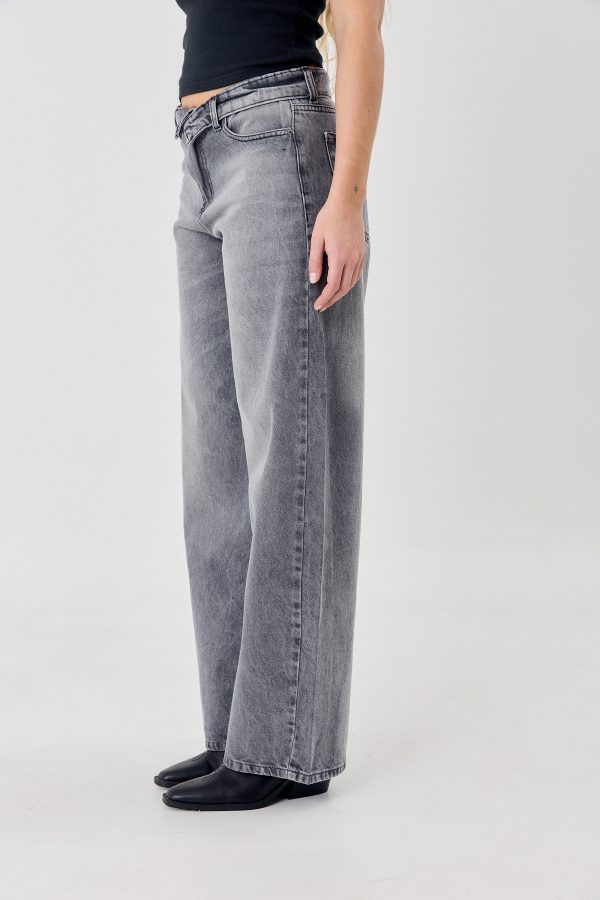 Alternative view of Wide Leg METZ Black Iris