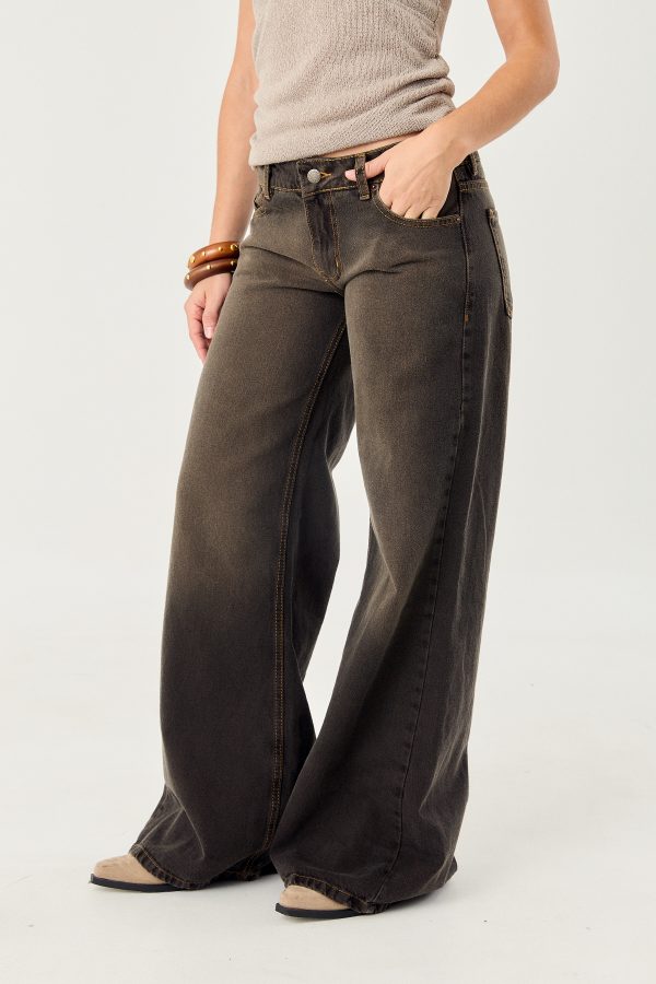 Alternative view of Wide Leg VENUS Black Brown