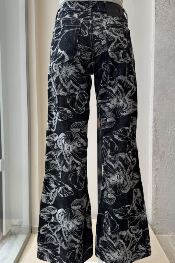 Alternative view of Wide Leg MILAN Blossom Black