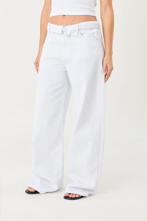 Alternative view of Wide Leg METZ White