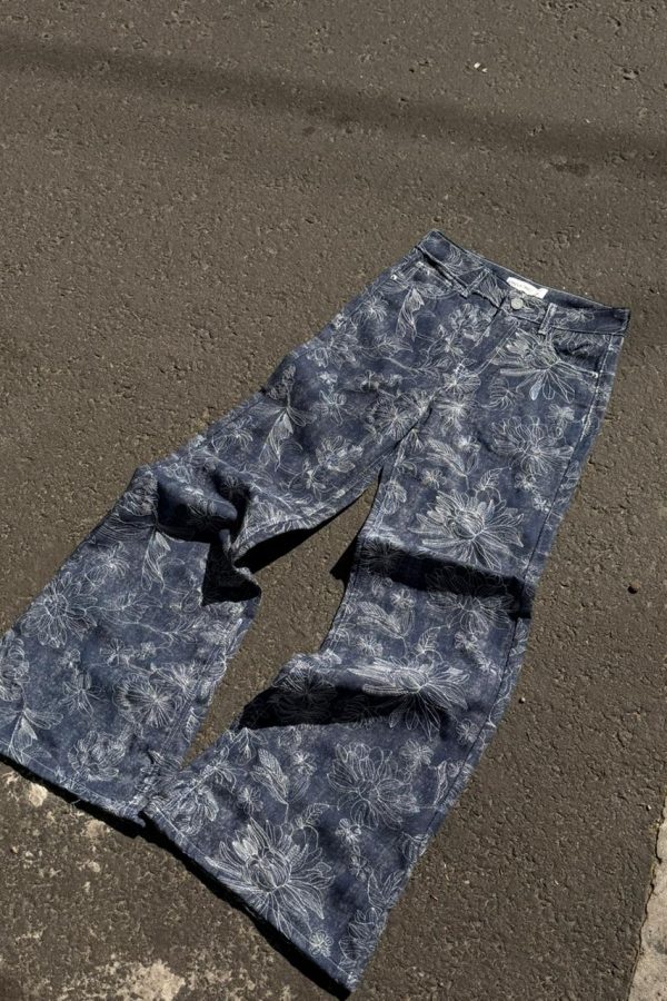 Wide Leg OSAKA Blossom Blue