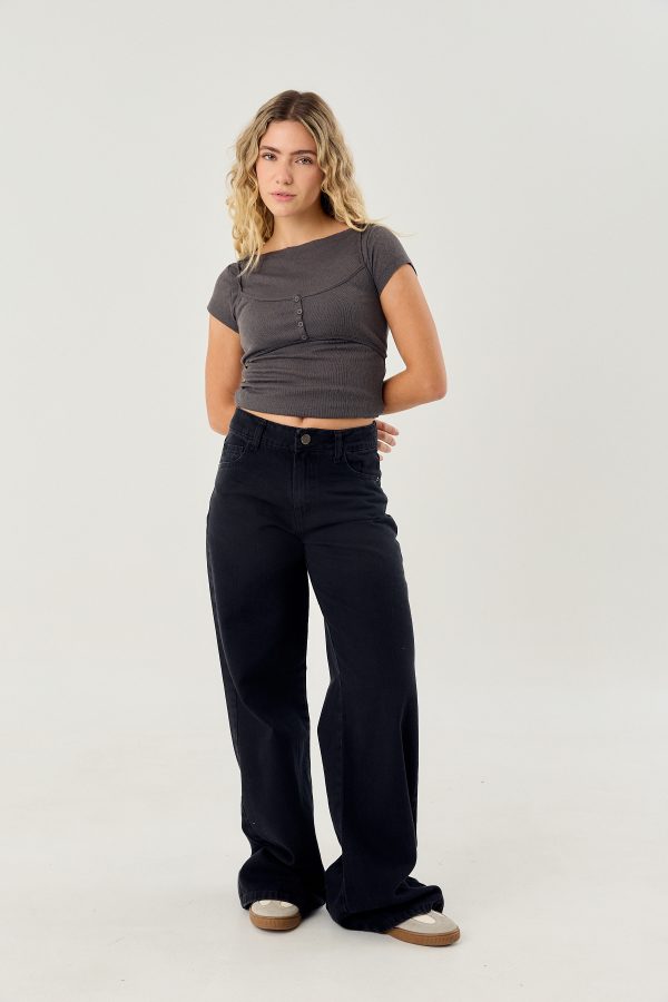 Wide Leg MILAN Black Onyx