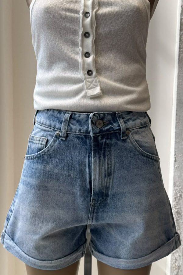 Alternative view of Short AMELIE Ocean Snow Blue
