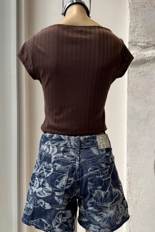 Alternative view of Short CAPRI Denim Blossom Blue