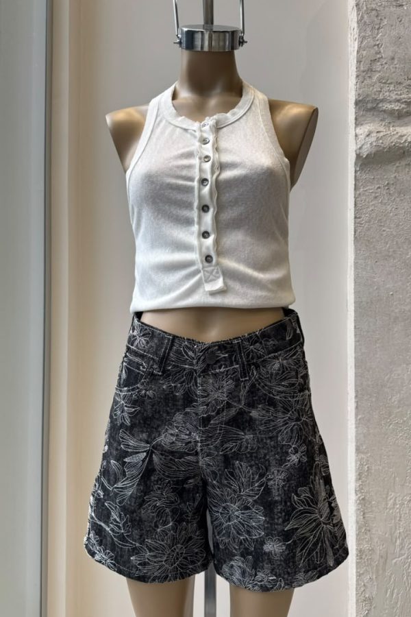 Short Longline ROXY Blossom Black